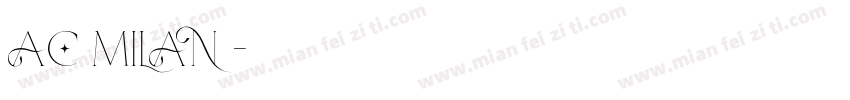 AC MILAN字体转换